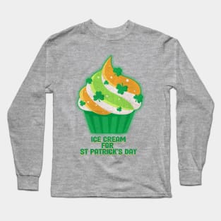 st patricks day - ice  cream Long Sleeve T-Shirt